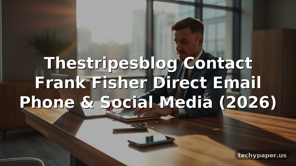 Thestripesblog Contact Frank Fisher Direct Email Phone & Social Media (2026)
