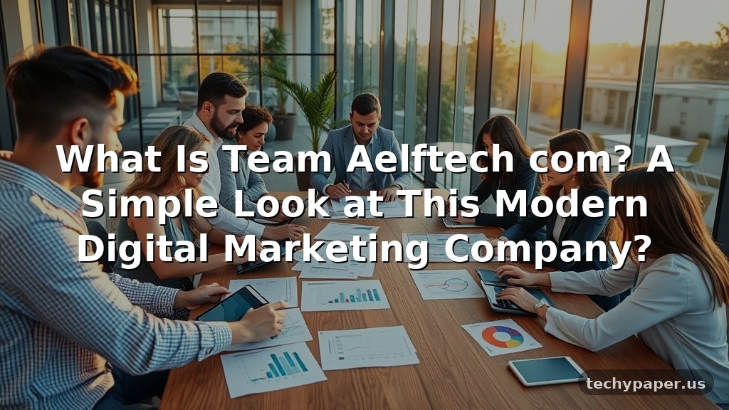 What Is Team Aelftech com? A Simple Look at This Modern Digital Marketing Company